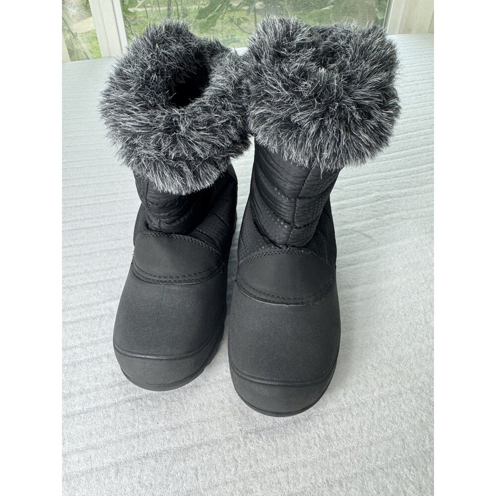 Northside Women’s Size 6 Black Faux Fur Trim Winter Snow Boots